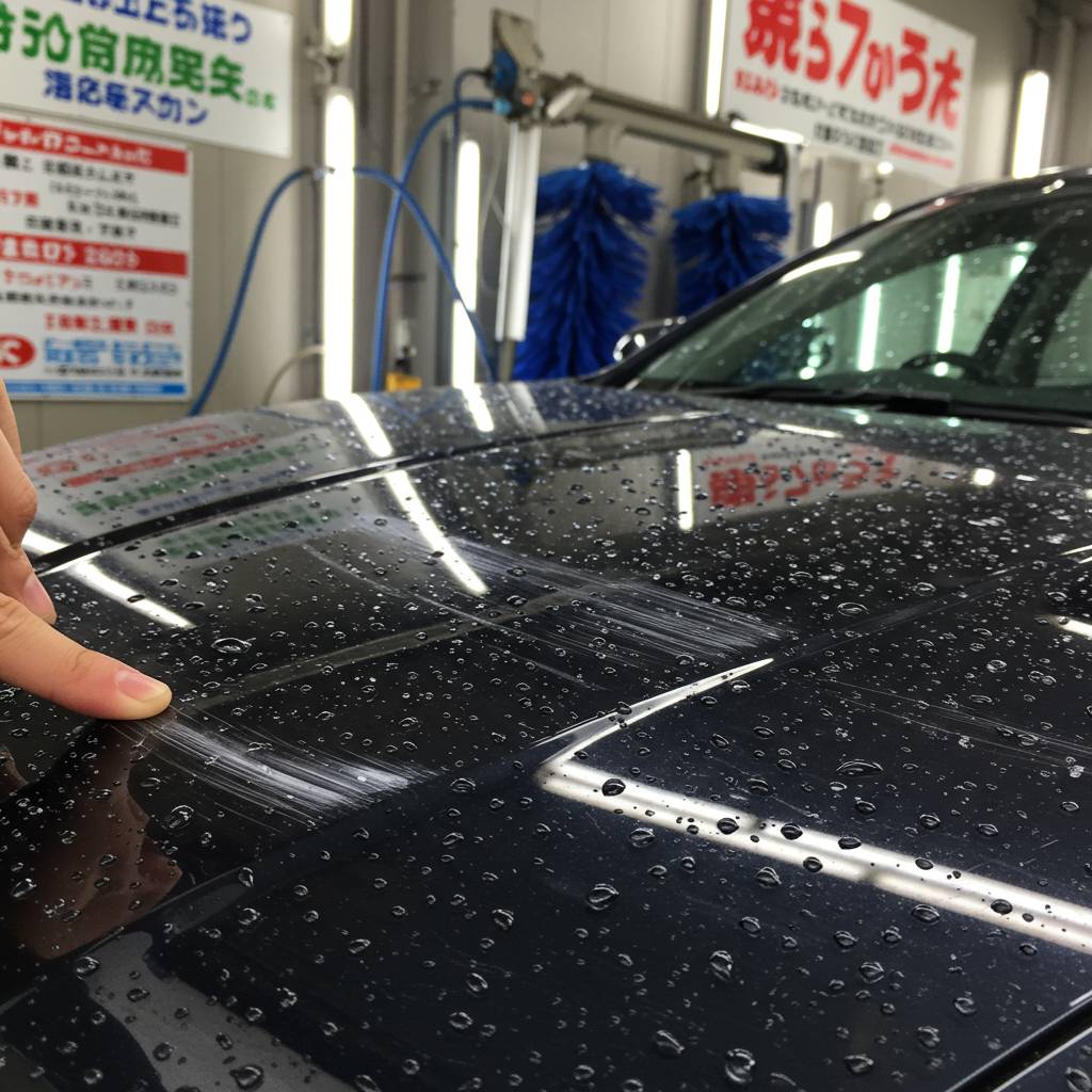 札幌市の洗車場でできる車の傷、意外な原因とは?