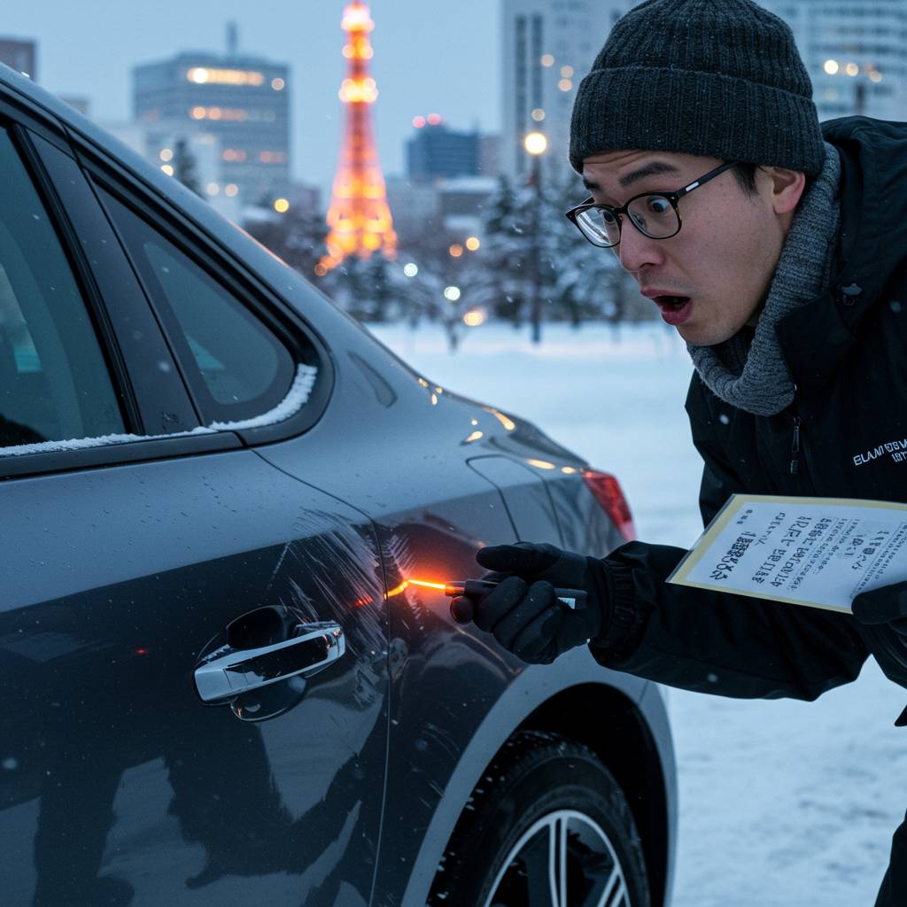 札幌ドライバーショック！知らずに付けていた車の傷の真実｜ピッカーズ札幌店 – 札幌市の車のキズ・ヘコミ、板金修理専門店