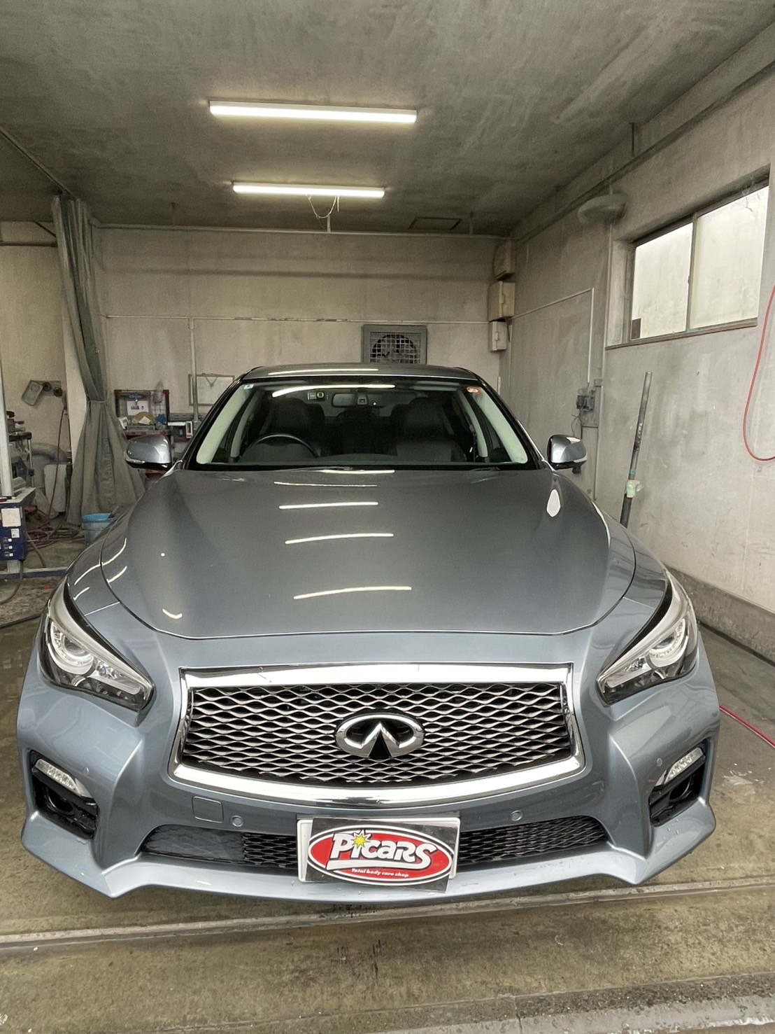 日産スカイライン バンパーエグレ｜ピッカーズ札幌店 – 札幌市の車のキズ・ヘコミ、板金修理専門店