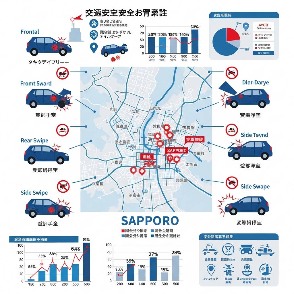 札幌市内の事故データから見える車の傷パターンと回避方法｜ピッカーズ札幌店 – 札幌市の車のキズ・ヘコミ、板金修理専門店