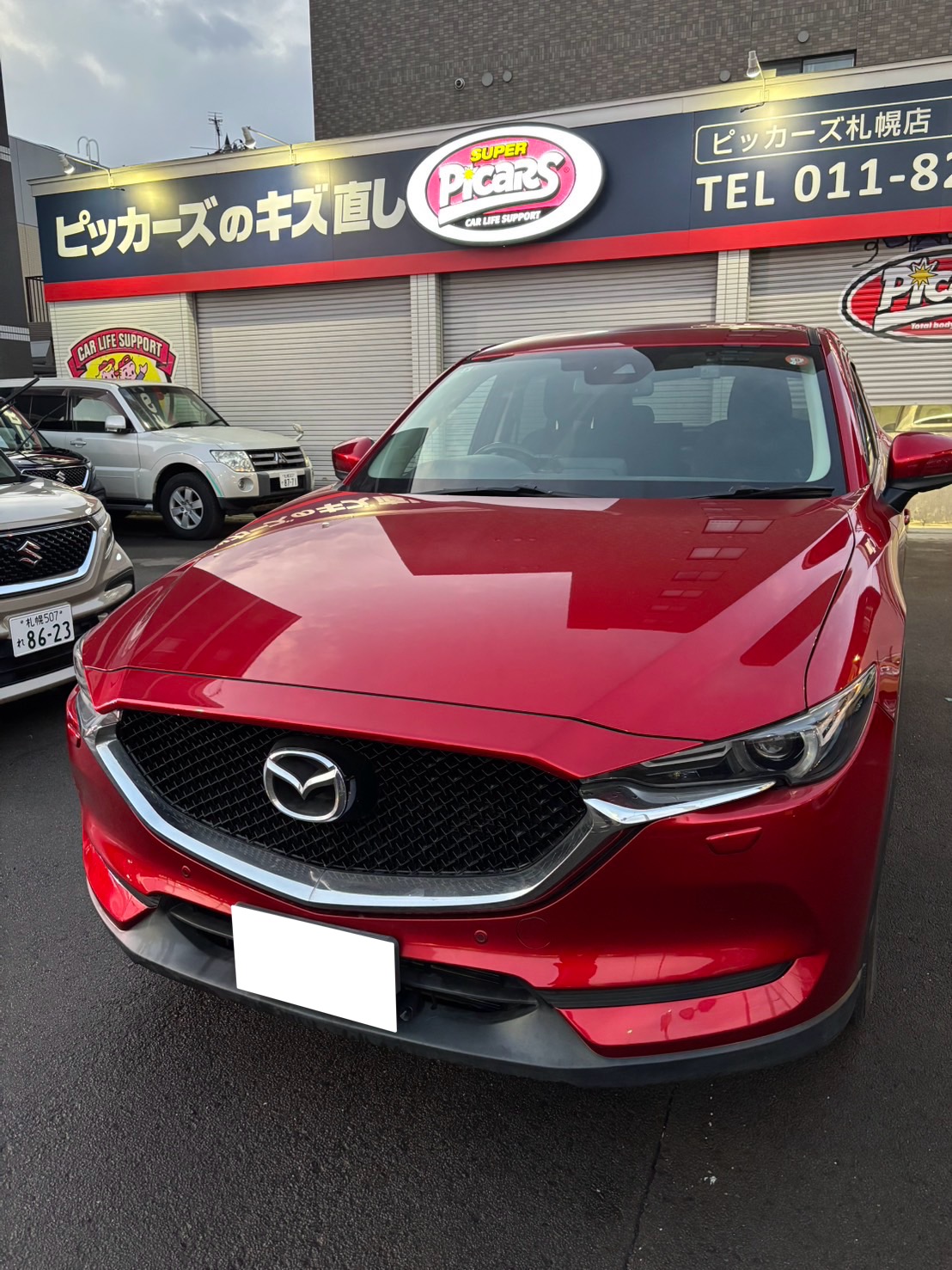 マツダCX-5 へこみキズ｜ピッカーズ札幌店 – 札幌市の車のキズ・ヘコミ、板金修理専門店