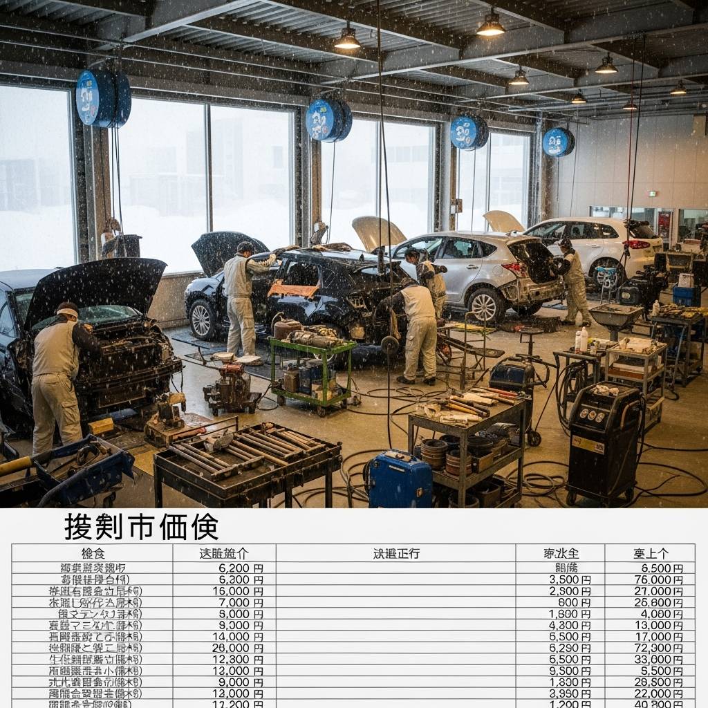 札幌の冬でも安心！板金修理の適正相場と信頼できる工場リスト｜ピッカーズ札幌店 – 札幌市の車のキズ・ヘコミ、板金修理専門店